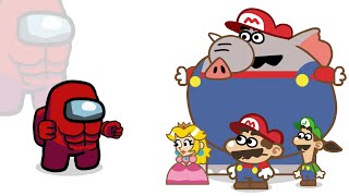Mini Crewmate Kills The Ultimate Super Mario Bros Wonder Recap Cartoon | Among Us