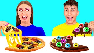 Pizza Dekorieren Challenge | Essbare Schlacht von Fun Challenge