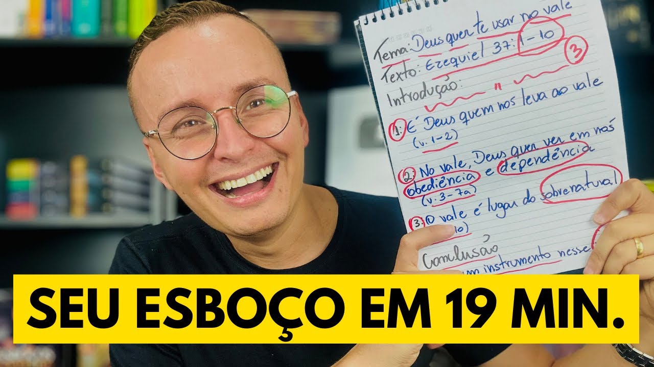 Como fazer um ESBOÇO DE PREGAÇÃO pela primeira vez (Método FÁCIL E SIMPLES)