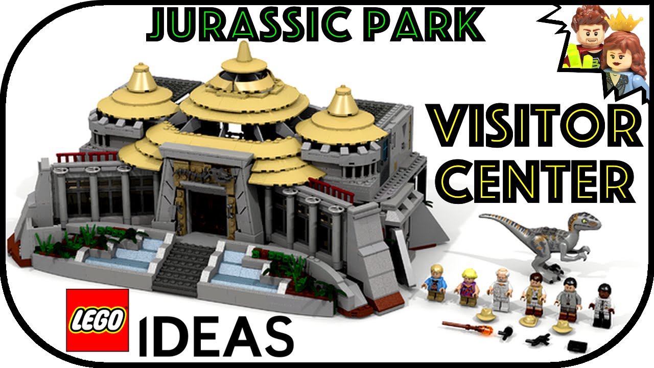 bodsøvelser digital en million LEGO Ideas Jurassic Park Visitor Center MOC Project - YouTube