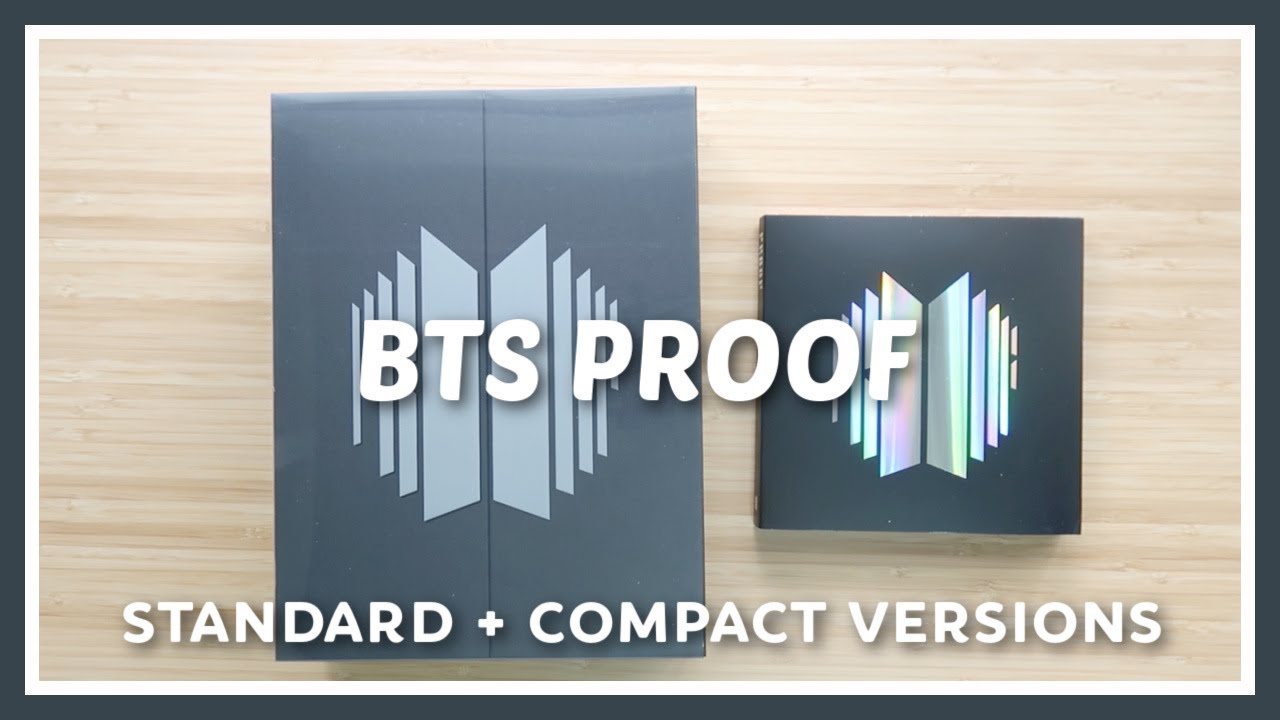 BTS - PROOF Standard Compact Edition Anthology KPOP Album (Compact  Edition), Black