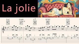 LA JOLIE | THOMAS FRIEDT | Complete | Melody & Chords | Acoutic Guitar Tutorial | TAB & Sheet Music
