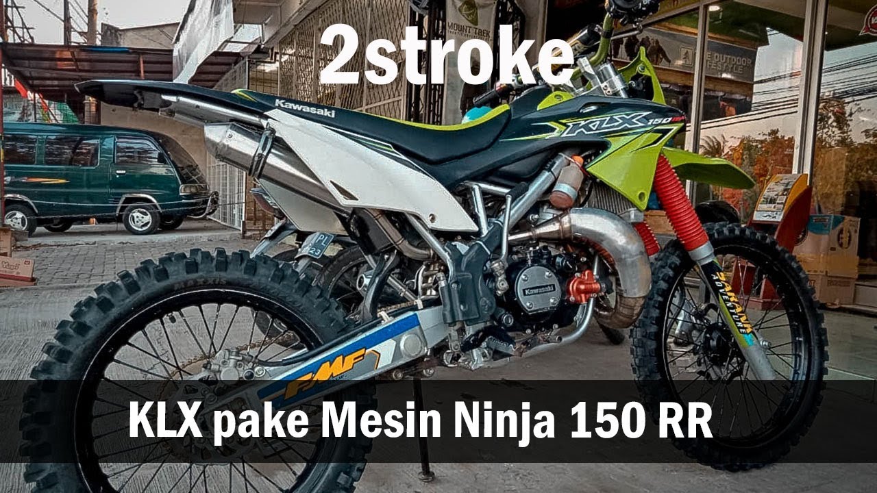 MODIFIKASI NINJA RR Jadi Trail Mirip KX Frame KLX150 SIAP GRASSTRACK YouTube