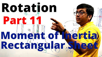 Rotation Moment of Inertia of Rectangular Sheet Derivation Part11 | IIT JEE, NEET |Vinay IIT Alumnus