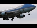 Air Force One Landing @MHT In The VC-25 on 10-25