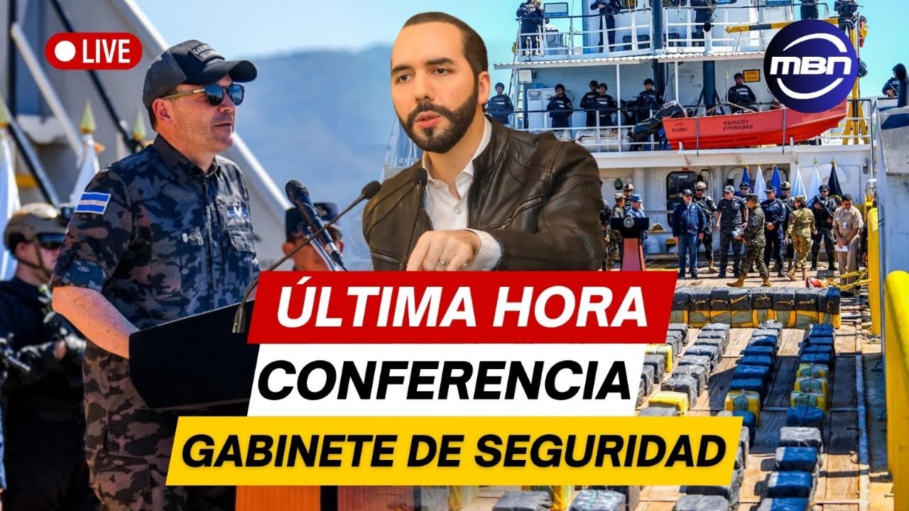 Gabinete del Presidente Nayib Bukele en Conferencia de ÚLTIMA HORA desde la Unión