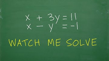 Watch me solve a LINEAR SYSTEM step-by-step…