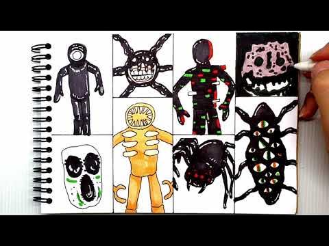 DOORS MONSTERS ROBLOX GAME  DRAWING AND COLORING 