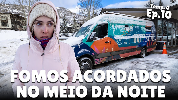 Nevou a noite toda enquanto dormíamos no MOTORHOME. Ep 10