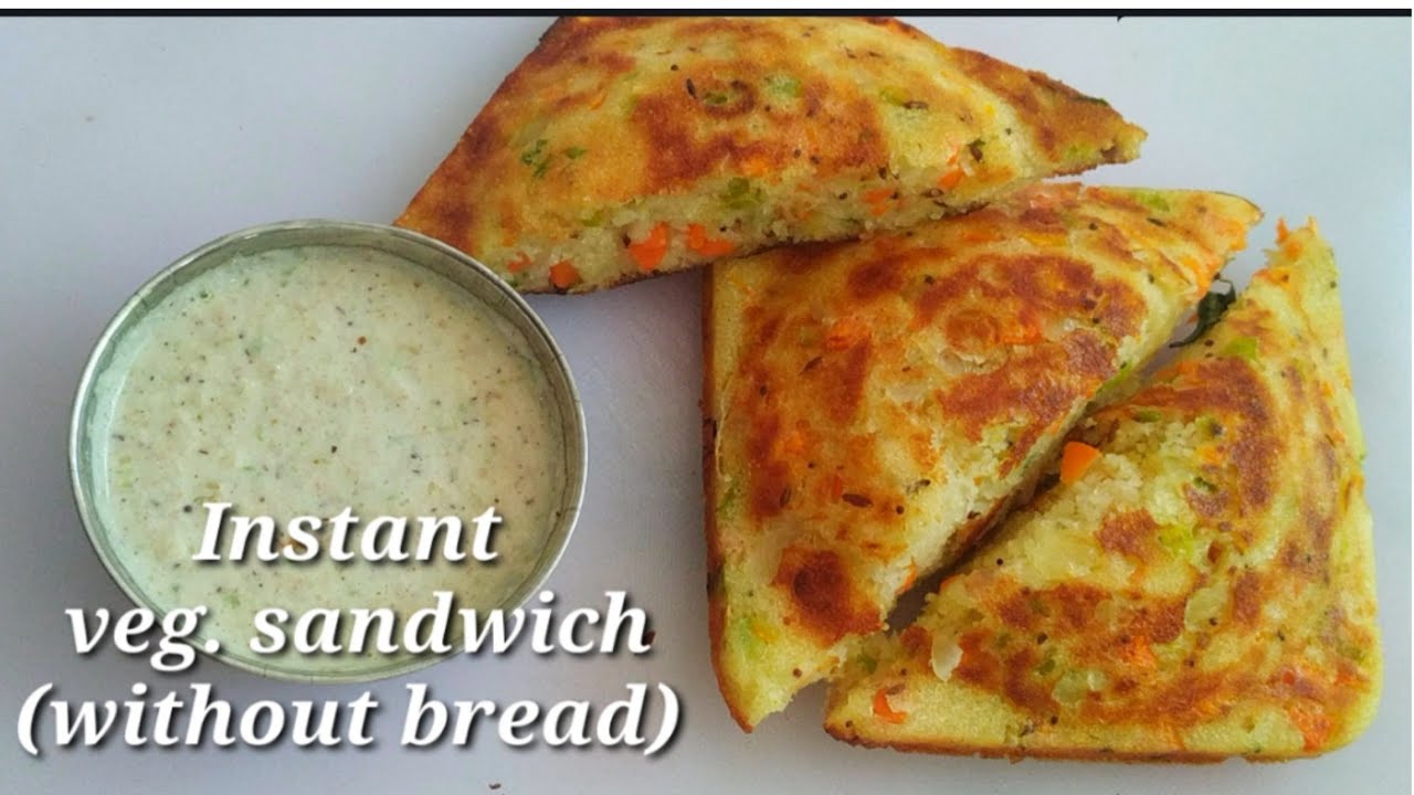 Instant Veg. Sandwich - No Bread ( lockdown time recipe) /Breakfast recipe - no bread sandwich | Healthy and Tasty channel