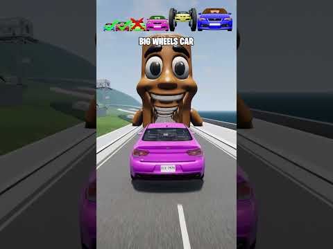 Big and Small Cars vs Brainrot #beamngdrive