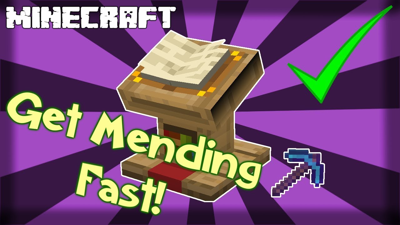 Fastest Way to Get MENDING Enchantment in Minecraft! 1.15.2 - YouTube