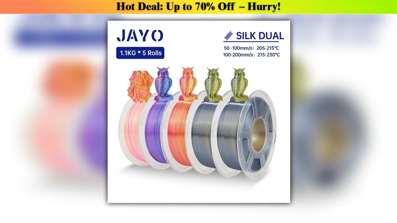 Best JAYO Silk PLA Rainbow PLA Rainbow 3D Printer Filament 175mm SILK PLA plus Dual Triple Color