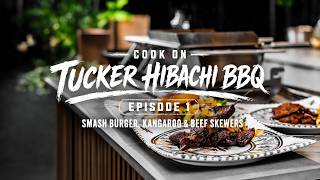 First Cook on the Tucker Hibachi BBQ: Smash Burger, Kangaroo Fillet &amp; Beef Skewers