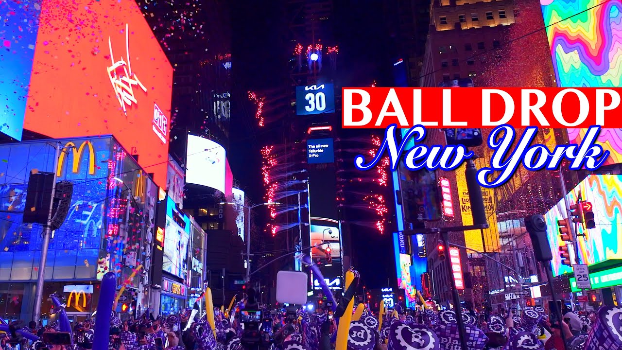 Times Square NEW YEAR'S EVE 2026 🎉 New York BALL DROP Countdown in 4K ...