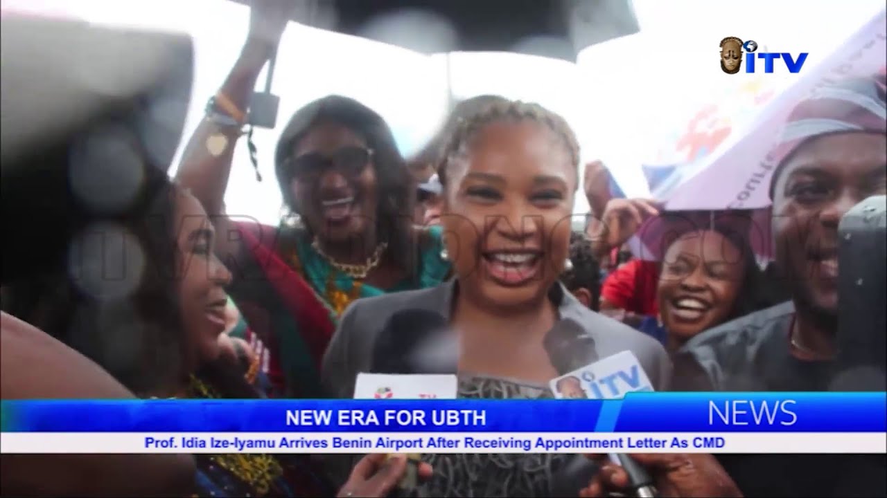 Prof. Idia Ize-Iyamu Arrives Benin Airport After Receiving Appointment Letter As CMD