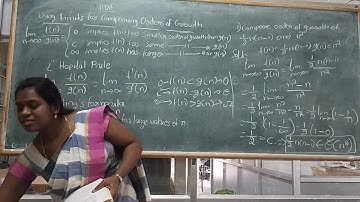 ADA Unit2 - Using Limits for comparing order of growth, Basic efficiency classes by Ashwini G T