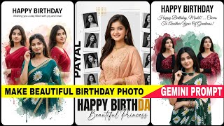 Make Beautiful Birthday AI Photo Editing Prompt | Gemini AI Birthday Photo Prompts 2026 screenshot 1