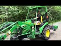 RAIN AND FLOODS IN NOVA SCOTIA! JOHN DEERE 2025R, TINY TRACTOR- LARGE JOB!