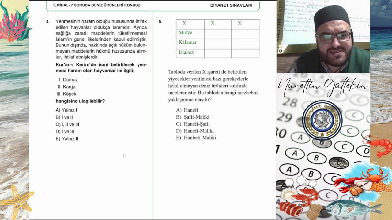 2026 MBSTS KAMP DERSİ-5/DENİZ ÜRÜNLERİ
