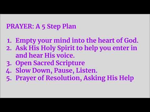 Prayer - A 5 Step Plan