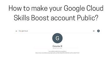 How to make your Google Cloud Skills Boost account Public?