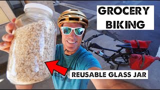 This is How I Go PLASTIC FREE Grocery Shopping on my Bike