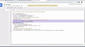 Curriculum Mapping: Data Validation and Google Sheets