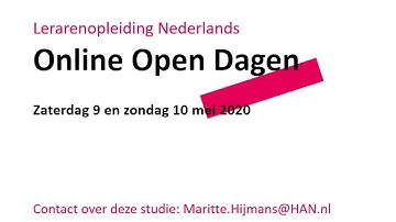 Leraar Nederlands | HAN University Of Applied Sciences