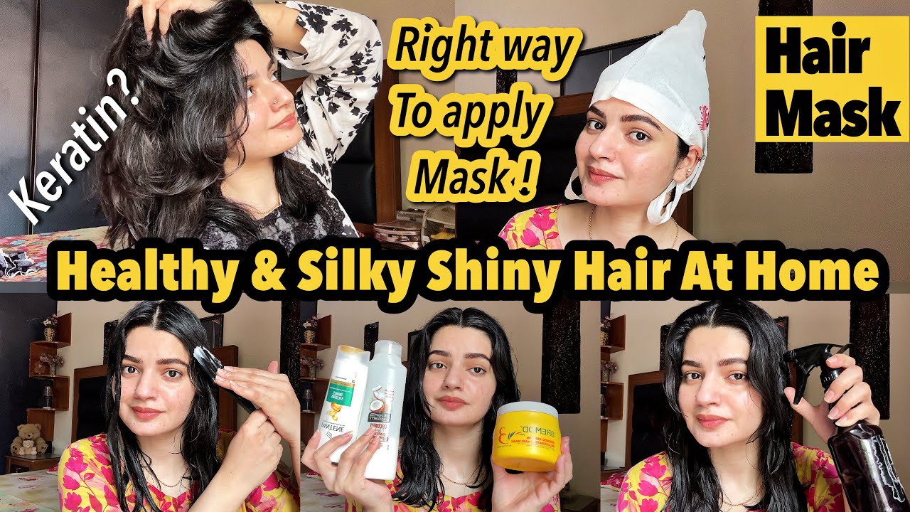 INSTANTLY Silky & Shiny HAIR AT HOME✨WITH KARETIN TREATMENT | No Salon Needed!”