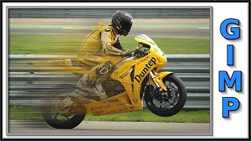 Gimp: motion blur and wind filter