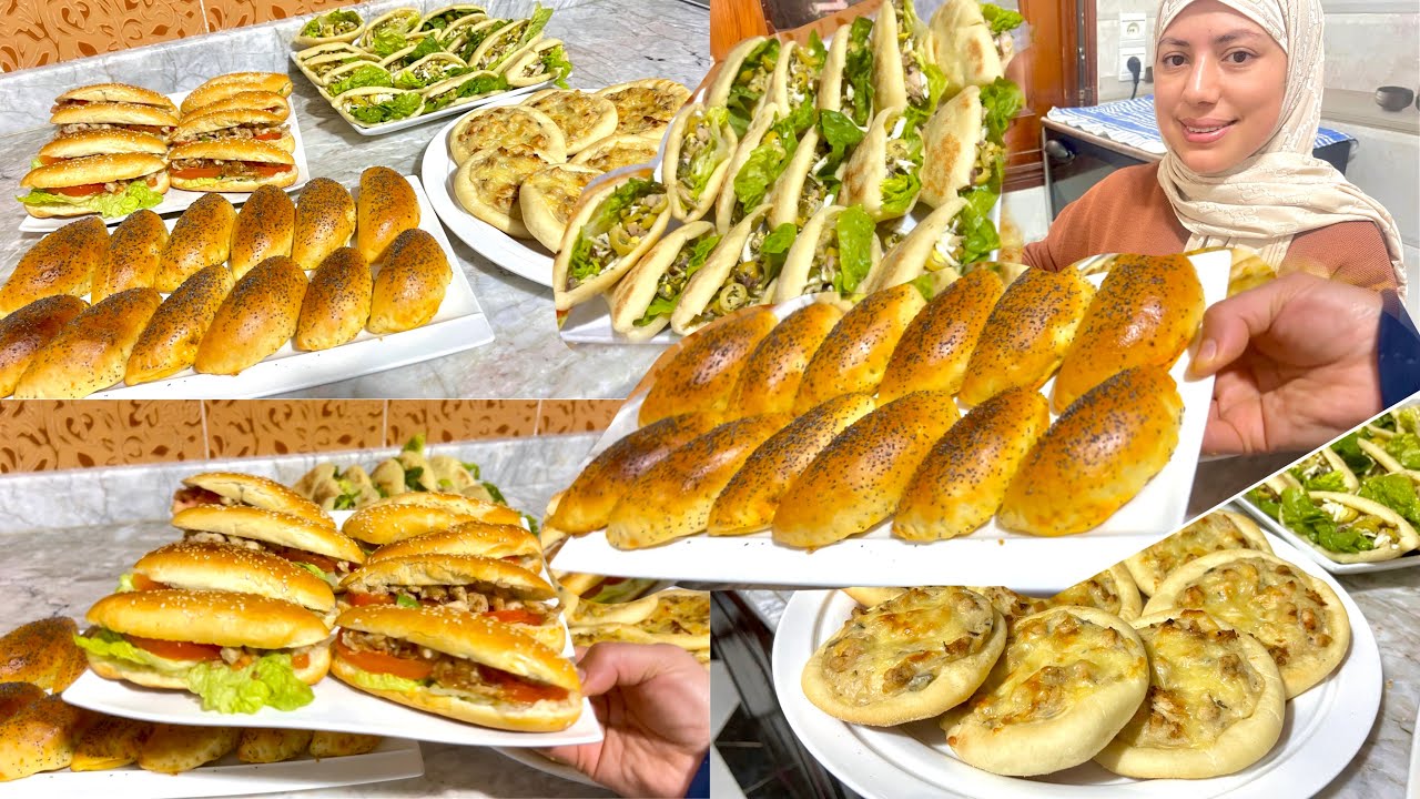 تشكيلة من المملحات بعجين واحد👌🏻وحشوات مختلفة اقتصادية ولذيذة😋هادو غادي ينفعوك لرمضان ☺️