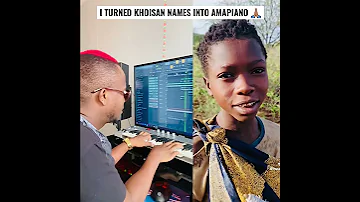 I TURNED KHOISAN NAMES INTO AMAPIANO 🙏🏽🎹 #killorbeezbeatz #theredhairproducer