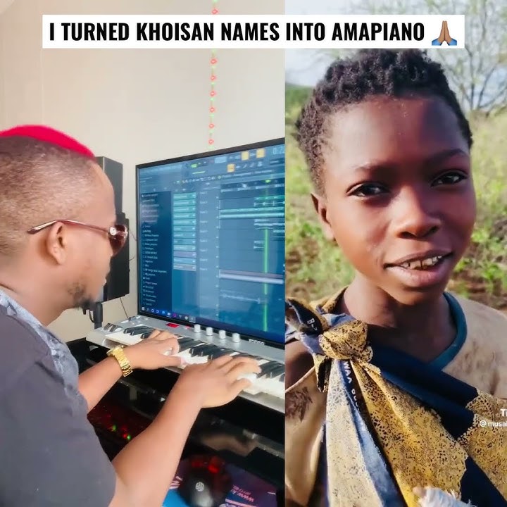 I TURNED KHOISAN NAMES INTO AMAPIANO 🙏🏽🎹 #killorbeezbeatz #theredhairproducer