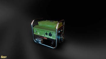 Generator Game-ready Model - Gest Low-poly 3D model