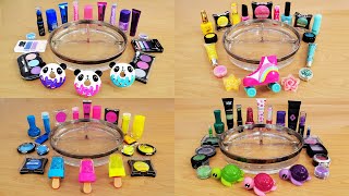3 Color Vs Compilation - Mixing Makeup Eyeshadow Into Slime Asmr