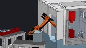 NX CAM Robotics machine tending 1