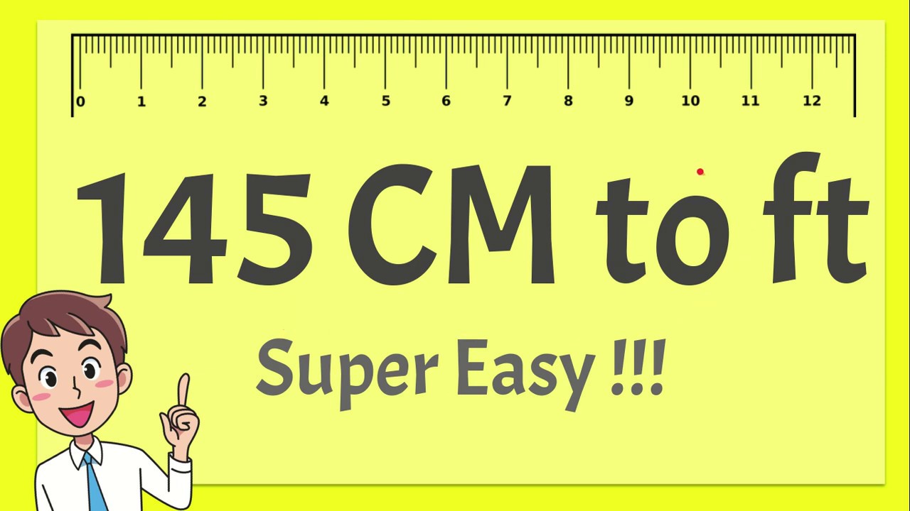 To convert from cm to feet and inches, use the following two conversion equ...