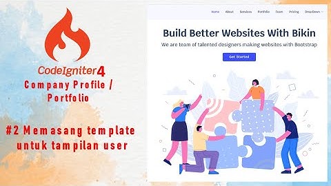 Tutorial Codeigniter 4 - #2. Cara memasang template ke dalam project