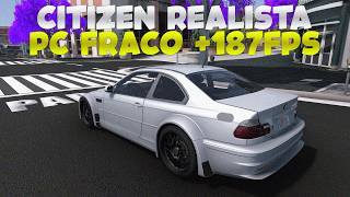 ESSA É A CITIZEN MAIS LINDA DO FIVEM! muito leve! MELHOR CONFIG DO JOTAH GTA RP + RESHADE PC FRACO