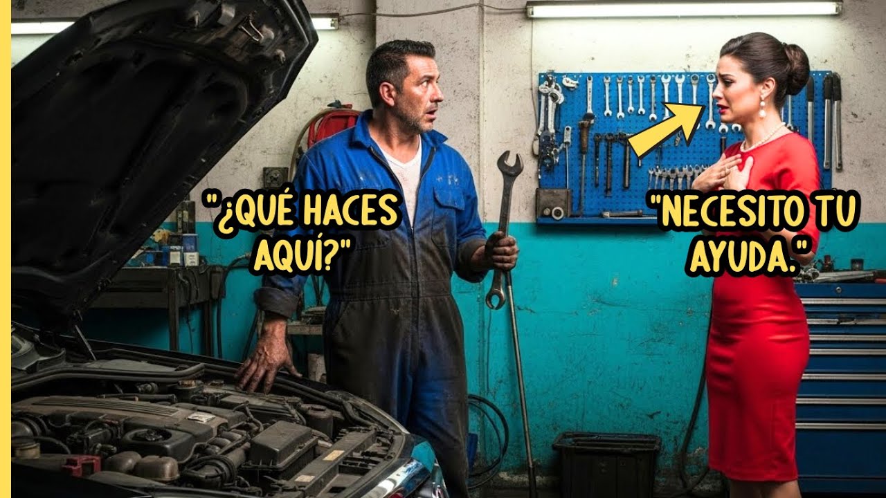 MECÁNICO SOLITARIO RECIBE VISITA DE SU EXESPOSA DESPUÉS DE 10 AÑOS… SU MIRADA LO CAMBIÓ TODO.