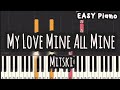 Mitski  my love mine all mine easy piano piano tutorial sheet