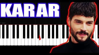 Hercai Dizi Müzikleri - Karar - SLOW EASY - PIANO TUTORIAL Resimi