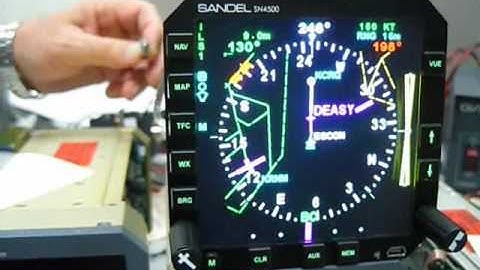Sandel Avionics SN4500 NVIS Demonstration