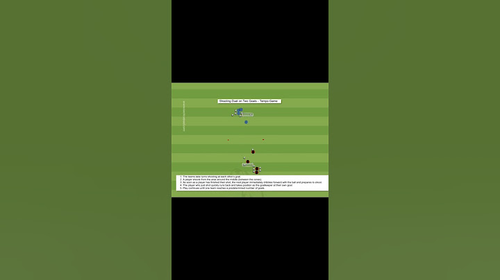 Training Drill: Shooting Duel on Two Goals - Tempo Game