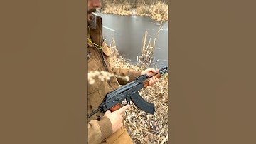 Thumbnail of Shooting AK47 for the first time🙄🤣 #shorts #viral #ak47 #antique