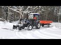 Lovol m354 with Hydrometal AT-3 Front loader winter logging