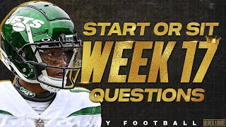Week 17 Start or Sit Q&amp;A - 2022 Fantasy Football