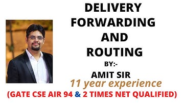 Delivery forwarding and routing | network layer | GATE 2023 | PART 1