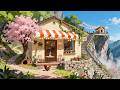 Cliffside Coffee Shop 🌄 Cozy Lofi Chill for Peaceful Morning 🌸 Lofi Beats to Work/Study